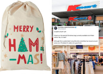 Kmart pulls 'Merry Ham-Mas' bags over anger looks like Hamas tribute