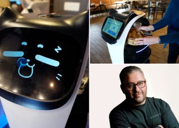 NYC restaurant turns to cat-eared robot to roll out food, draw crowd