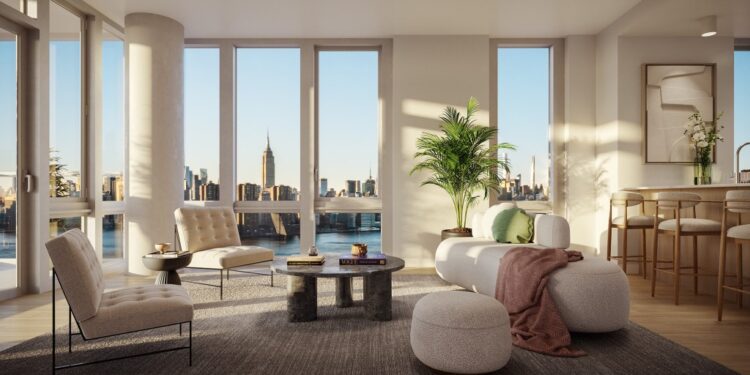 The luxury 60 Wharf Drive just began leasing 554 luxury apartments.