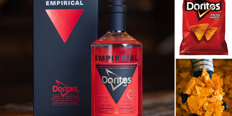 Doritos rolls out $65 bottle of nacho cheese-flavored liquor