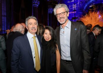 Jonathan Mechanic with Empire State Realty Trust's Christina Chiu and Tony Malkin