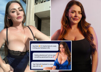 Porn star Sophie Dee creates AI doppelganger for extra money