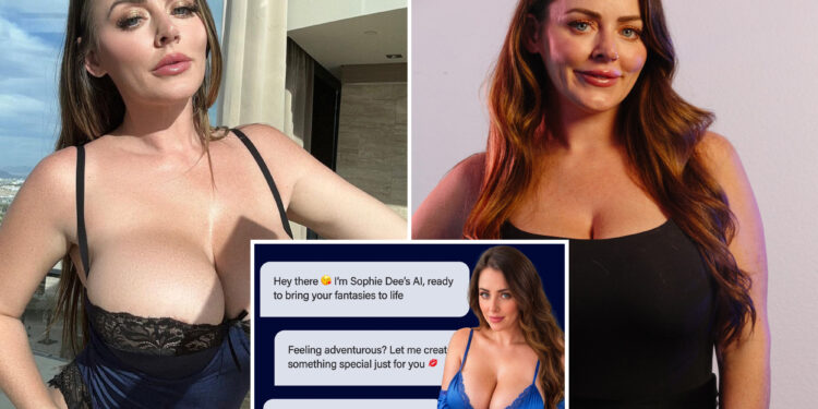 Porn star Sophie Dee creates AI doppelganger for extra money