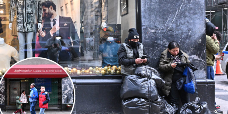 Retailers at migrant-filled Roosevelt Hotel dwindle, demand lower rent as sales plunge