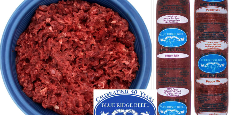 Blue Ridge Beef expands pet food recall to 16 states throughout eastern US