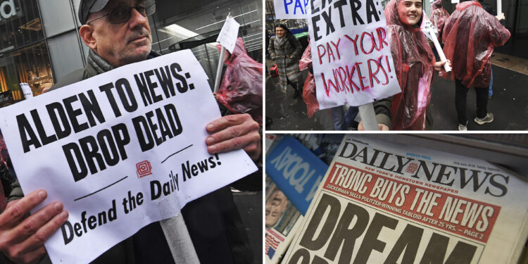 Daily News workers stage walkout in NYC