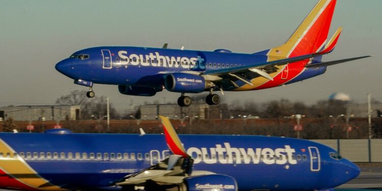 Southwest Airlines plane