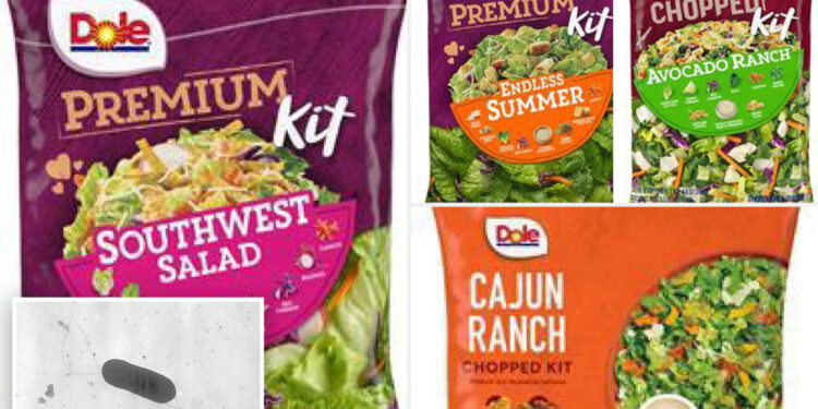 Dole recalls some salad kits over potential listeria contamination