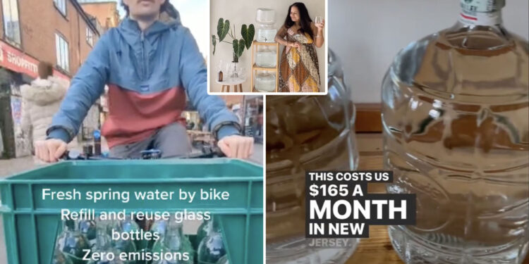 Gen Z is ditching water in plastic bottles for delivery in expensive glass jugs