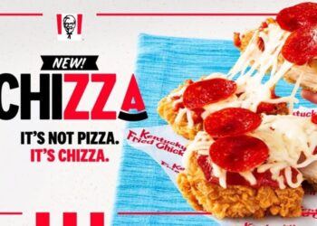 KFC is introducing a new "chizza" — chicken pizza — to its menus in the US.