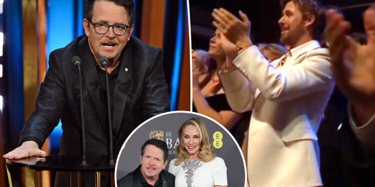 Michael J. Fox Gets Standing Ovation At 2024 BAFTAs As Actor Battles ...