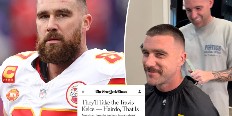 NY Times blasted for claiming Travis Kelce invented 'fade' haircut
