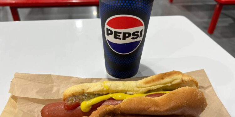 This is a close-up of the quarter-pound all-beef hot dog and 20-ounce soft drink combo at the new Costco at One Daytona purchased on the morning of the Daytona Beach store's opening day, Thursday, Feb. 22, 2024. The price for the combo was $1.50, unchanged from when the retail giant began offering it in 1985.
