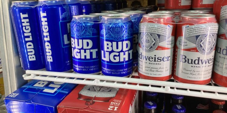 Bud Light is likely to get less shelf space at grocery stores and other retailers this spring, according to analysts.