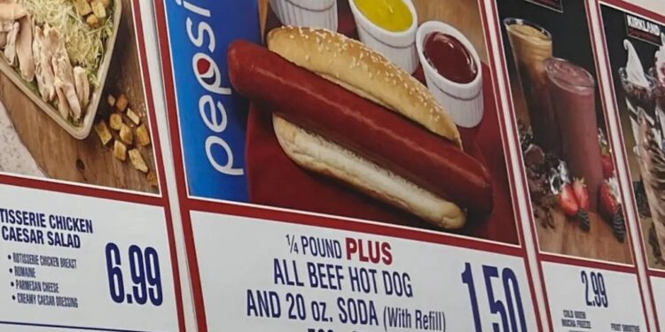 Departing Costco CFO Richard Galanti said the retailer's $1.50 hot dog and soda combo deal is "probably safe for a while."