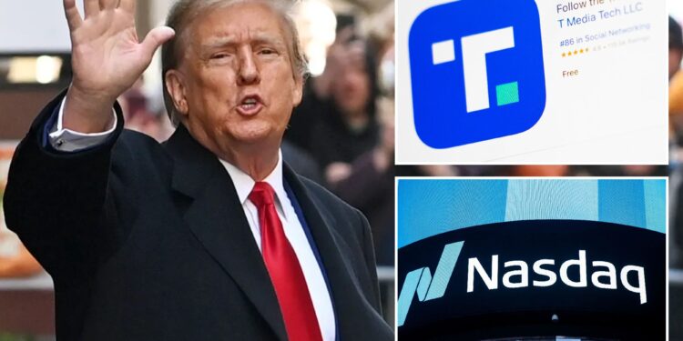 Donald Trump's media company surges on Wall Street in debut