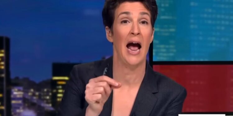 Rachel Maddow discussing the role of Ronna McDaniel in Donald Trump's political rise on her MSNBC show