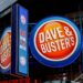 Sign of Dave and Buster's in Manhattan, New York City on Sept 16, 2017