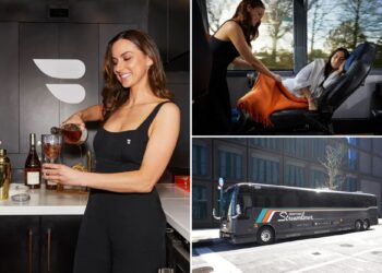 Swanky bus from NYC to Hamptons pampers riders with cocktails, hot towels, reclining seats