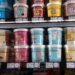 Shelf displaying containers of Enlightened low calorie ice cream at a Whole Foods store in Nashville, TN, USA on April 6th, 2018