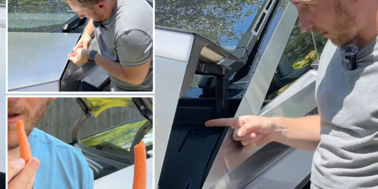 YouTuber uses finger to test Cybertruck trunk sensor -- and it doesn't go well