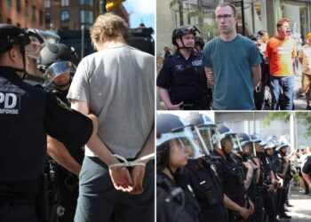 Climate activists try to blockade NYC Citi Bank HQ in 'Summer of Heat on Wall Street'