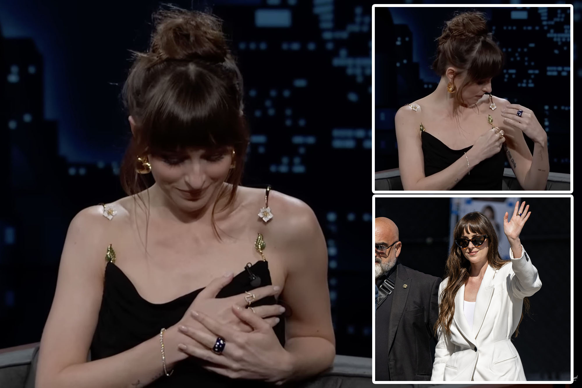 Dakota Johnsons Dress ‘fell Off In Wardrobe Malfunction On ‘jimmy Kimmel Live Noti Group 