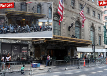 NYPD clears delivery bikes from NYC's Roosevelt Hotel shelter