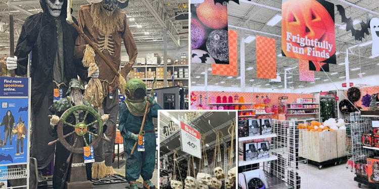 Big box retailers push Halloween décor for sale in July