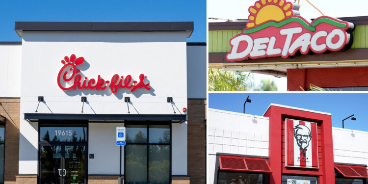 Chick-fil-A falls off perch as No. 1 fast food restaurant in US, Del Taco takes top spot