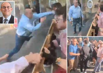 Citigroup protesters claim they were shoved by top lawyer at bank