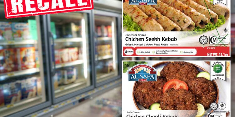 USDA recalls over 2,000 pounds of frozen chicken from Canada-based importer Al Safa US LLC