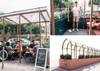 NYC startup pitches outdoor dining sheds that can be reused