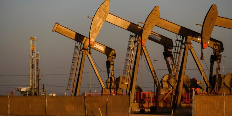 Drilling at Midland, Texas oil and gas well