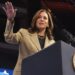 Vice President Kamala Harris speaking at a campaign rally in Phoenix on Aug. 9, 2024.