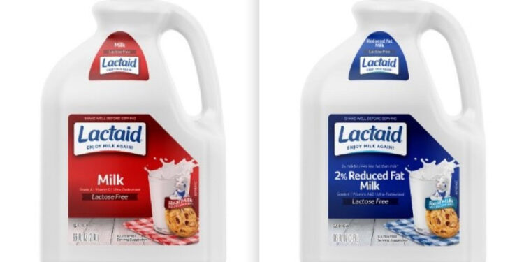 Lactaid Milk recalled in 27 states for potential traces of almonds not included on labels