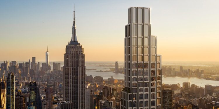 The 1,000-foot-tall skyscraper rising at 520 Fifth Ave. in shadow of Empire State building is slated to open next year.