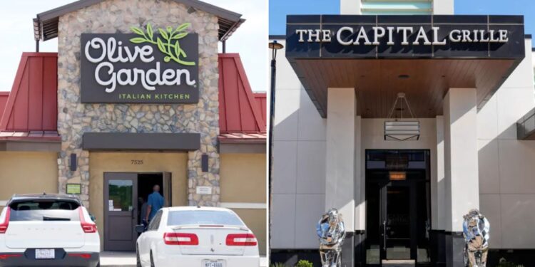 Olive Garden's owner stock surges on Uber delivery deal, sales rebound