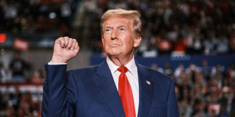 Former President Donald Trump's media company has seen its share price slide on Thursday.