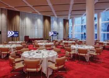 The remodeled Club 101 now boasts plush red carpeting, new lighting and wall treatments.