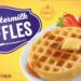 Frozen waffles package.