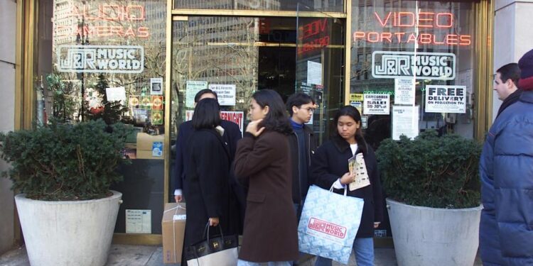 J&R Music left its famed location at 15 Park Row in 2015.