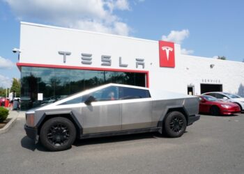 Cybertruck at Tesla dealer