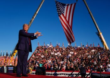 Donald Trump in Butler, Pa., on Saturday.