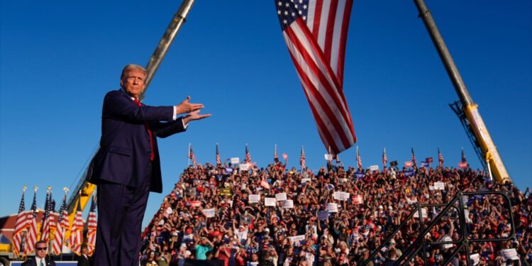 Donald Trump in Butler, Pa., on Saturday.
