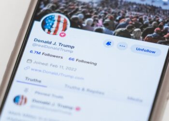 The Truth Social account for Donald Trump/