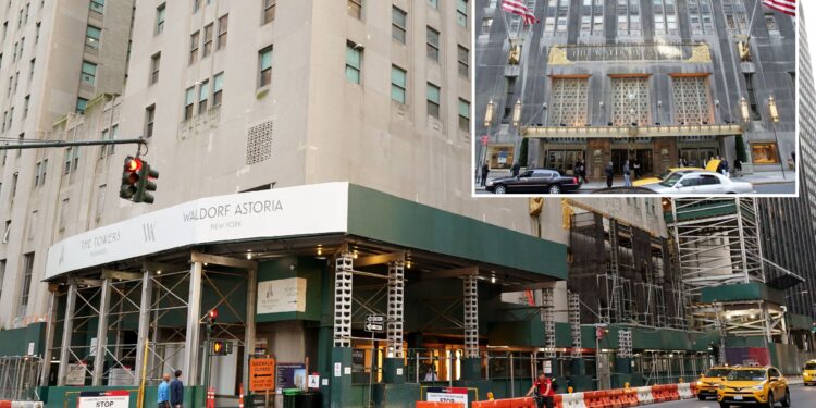 Waldorf Astoria’s much-hyped -- and oft-delayed -- grand re-opening is pushed back yet again