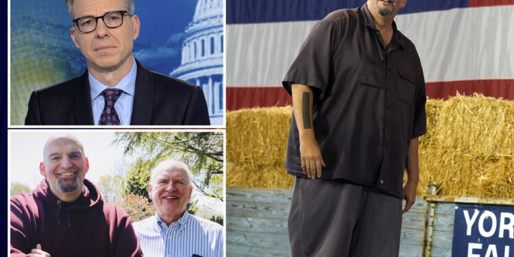 CNN’s Jake Tapper calls Fetterman 'working class' -- even though he was supported by his rich dad into his 40s