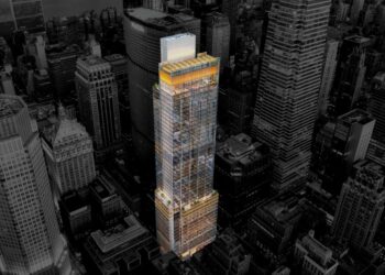 BXP released first rendering for its proposed 950,000 square-foot tower, designed by Kohn Pedersen Fox, at 343 Madison Ave., between East 44th and 45th streets.
