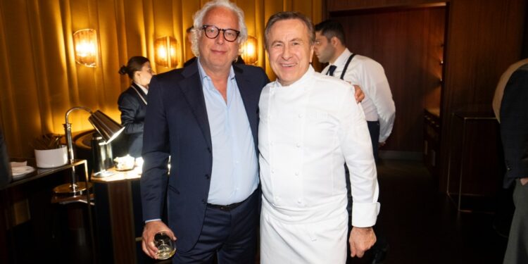 Real estate mogul Aby Rosen helped celebrate Daniel Boulud's latest restaurant, La Tete d’Or.
